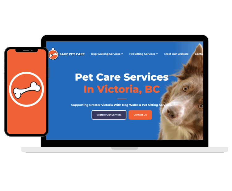 dog walking business website design